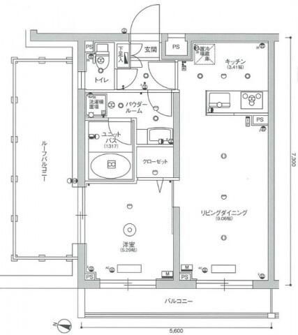 スカイコート渋谷北参道の間取り