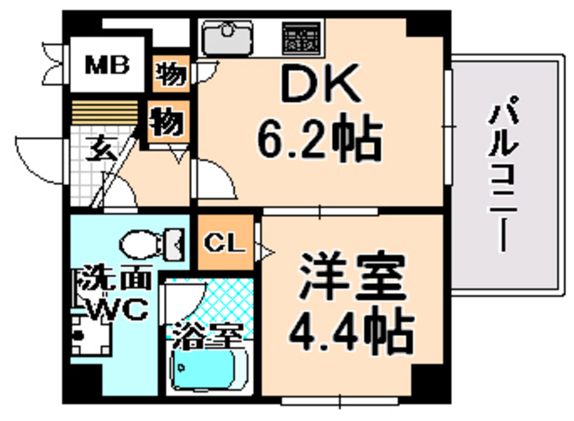 フォレストコート　イタミの間取り