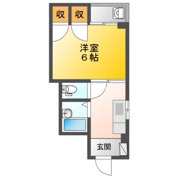 宇和島市朝日町のマンションの間取り