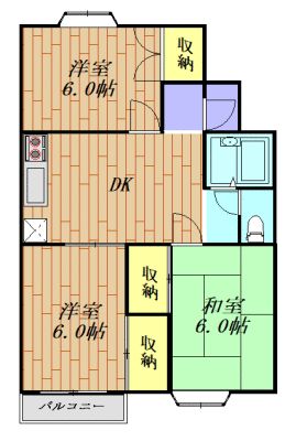 メゾンＭ＆Ａ西新町　１０１号室の間取り