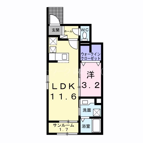 ラフィネポワール２の間取り