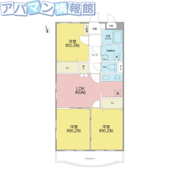 コートハウス善久の間取り