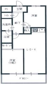 近江八幡市出町のマンションの間取り