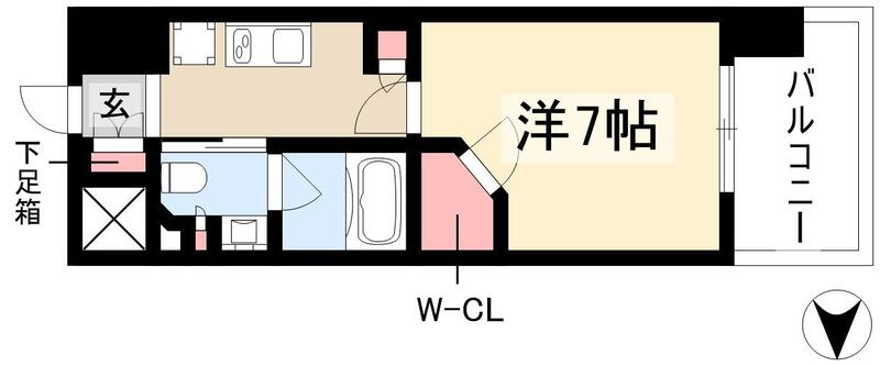 ザ・パークハビオ新栄の間取り