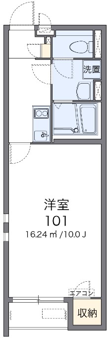 美作市豊国原のアパートの間取り