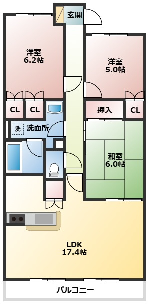 メイツ江南駅前の間取り