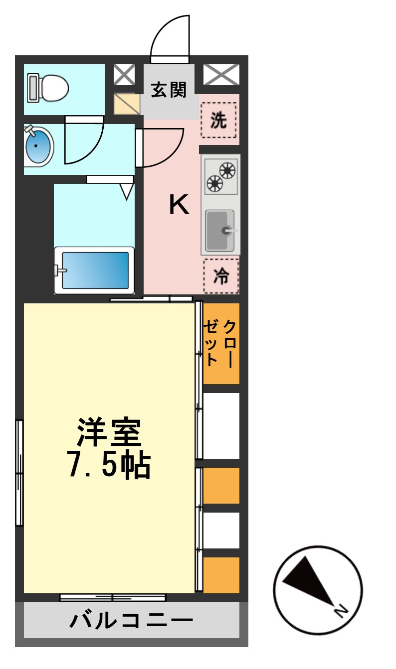 リブリunSoleil山崎の間取り