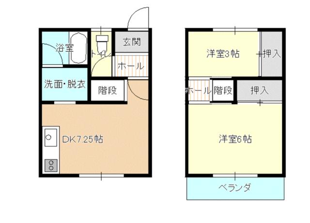 サンハイツ国分の間取り