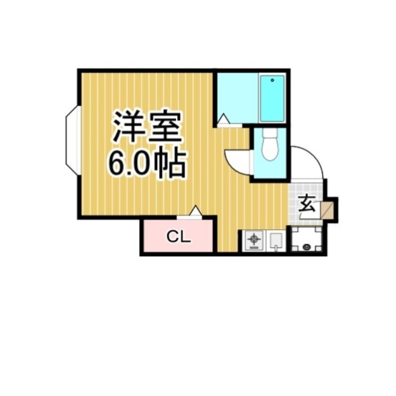 春日市伯玄町のアパートの間取り