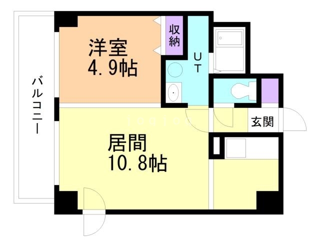 【札幌市東区北十四条東のマンションの間取り】