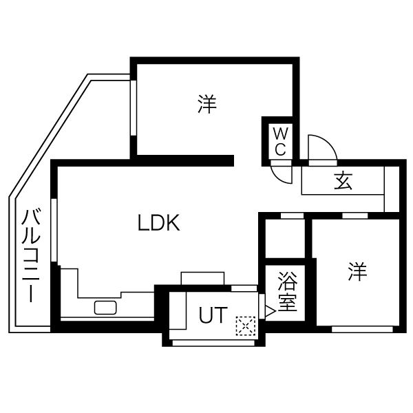 カスティーロ南郷の間取り