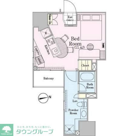 新宿区四谷のマンションの間取り