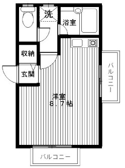 豊島区巣鴨のマンションの間取り