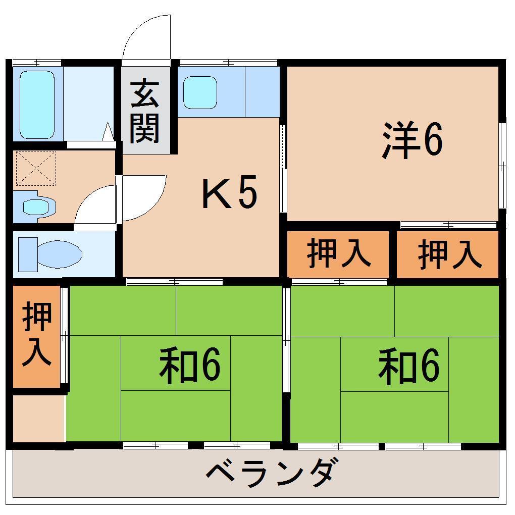 グリーンハイツA_間取り_0
