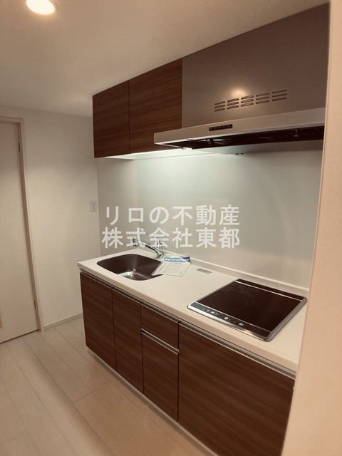 キッチン　火を使わず安心でお掃除も簡単なＩＨコンロです♪