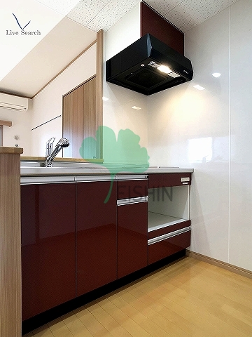 キッチン　シンプルな清潔感のあるキッチンです！