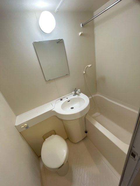 バス・シャワールーム　ビジネスホテル風な３点ユニットタイプ