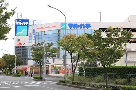 スーパー　スーパーマルハチ名谷駅前店（スーパー）まで800m