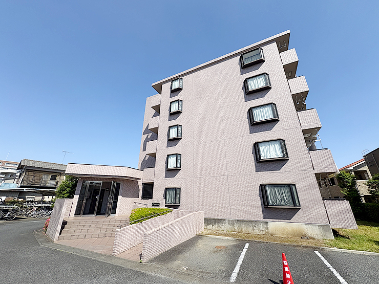 建物外観　◇５階建ての賃貸マンション／最上階の角部屋です！