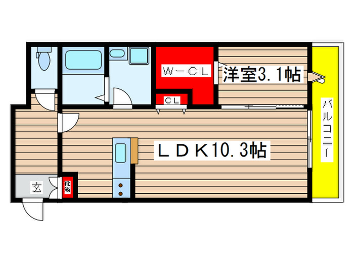 ラシーネ谷中の間取り写真