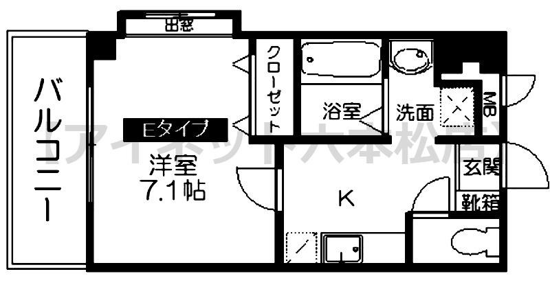 地下鉄七隈線 野芥駅 徒歩2分 5階建 築20年の間取り写真