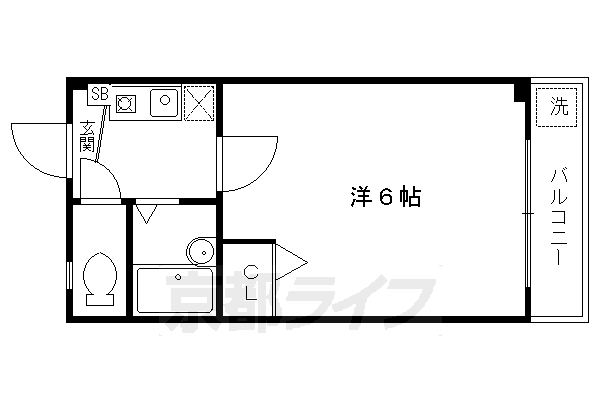 地下鉄烏丸線 鞍馬口駅 徒歩15分 3階建 築31年の間取り写真