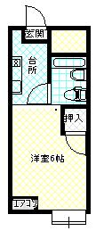 ハイツアーバンセ205号の間取り