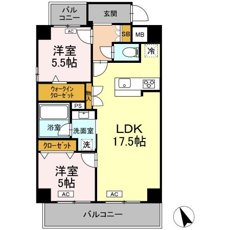 サンラモン本山IIIの間取り