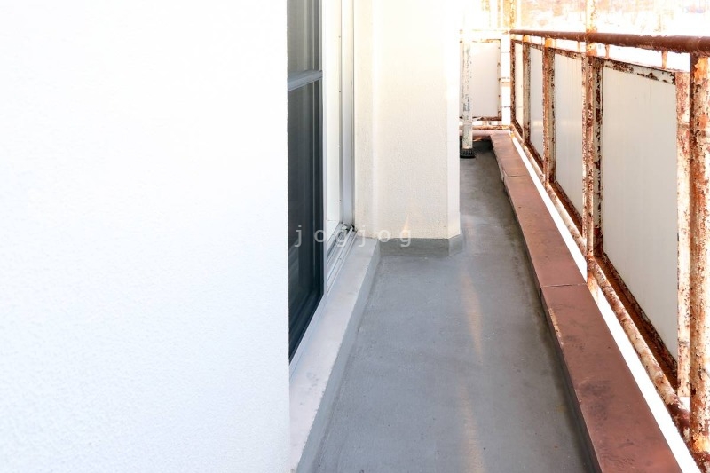 バルコニー　モデルルームの写真です