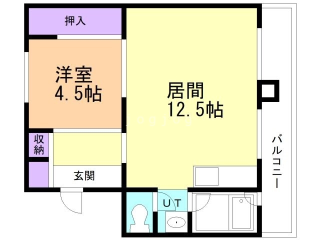 三笠市美園町のマンションの間取り