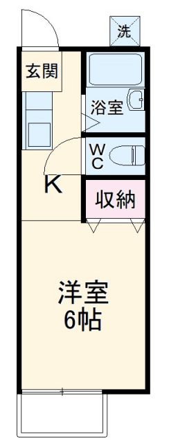 豊橋市下五井町のアパートの間取り