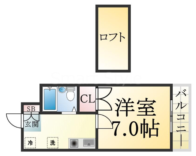 エル・マール東須磨の間取り