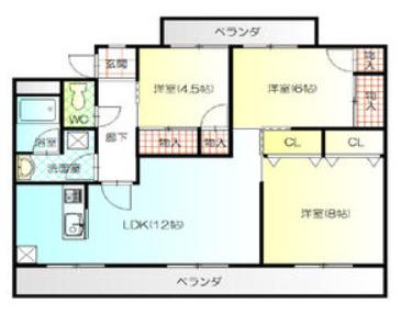 【名古屋市緑区横吹町のマンションの間取り】