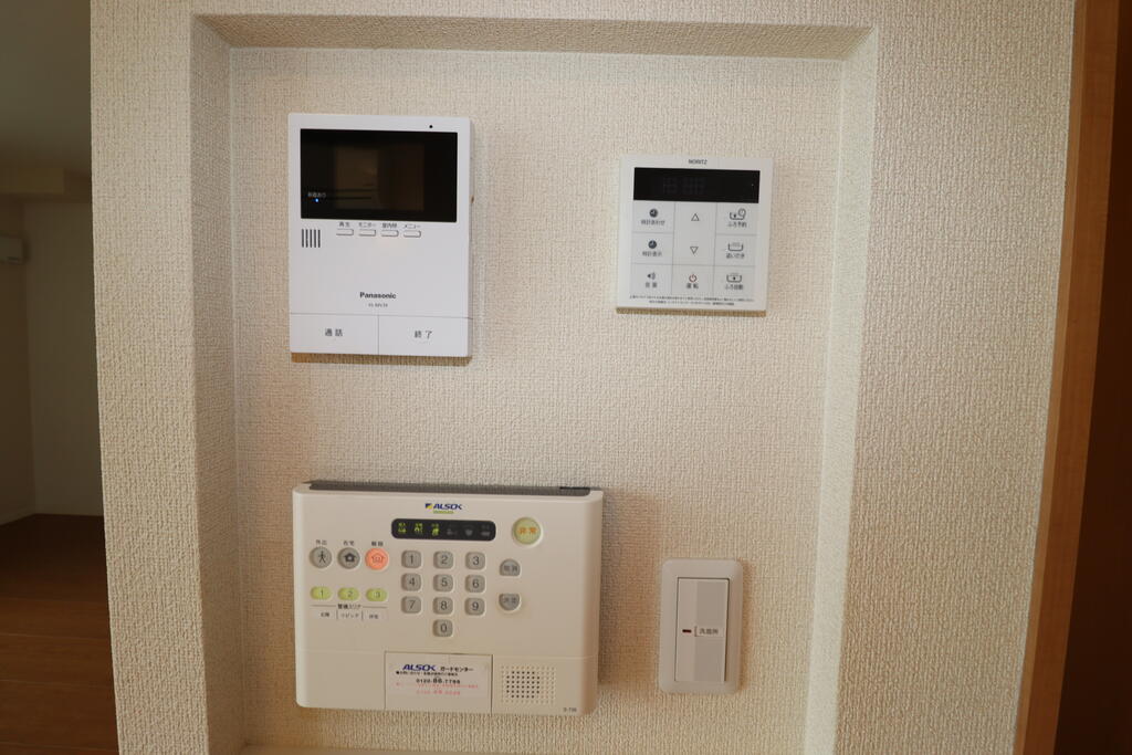 セキュリティ　TVモニターを撮影