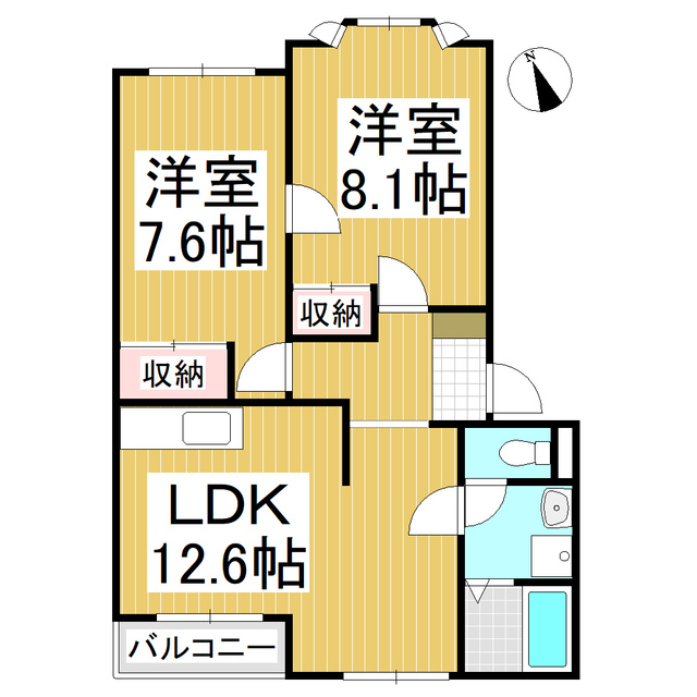 エル・シャトーＡ棟の間取り