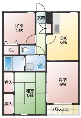 薩摩川内市宮内町のアパートの間取り