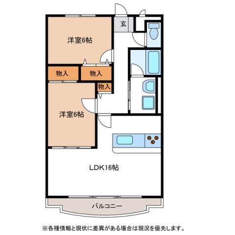 可児市大森のマンションの間取り