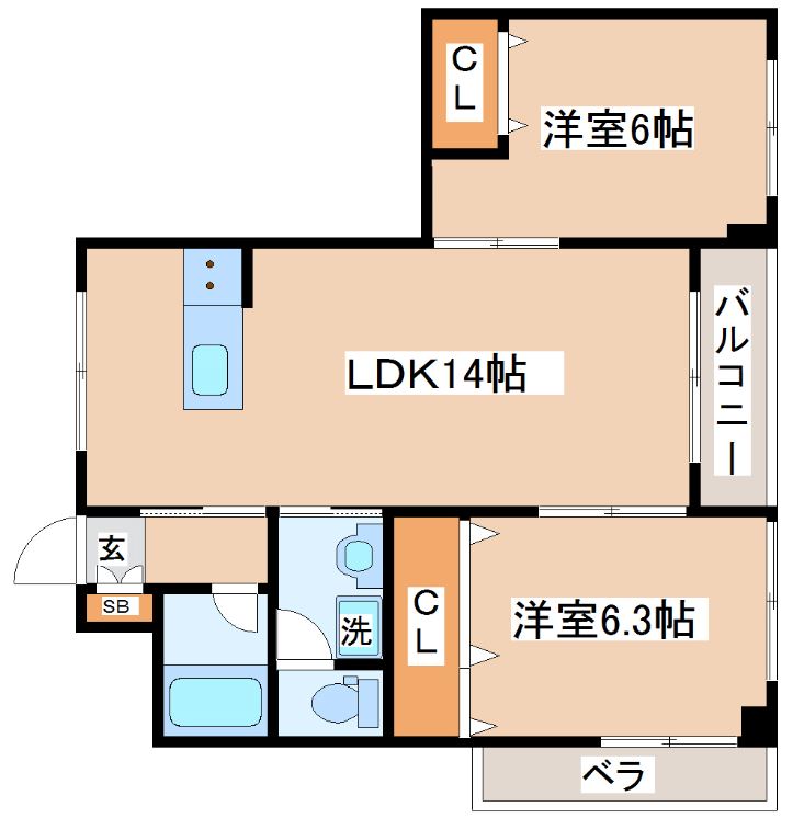 第４ジーオンビルの間取り