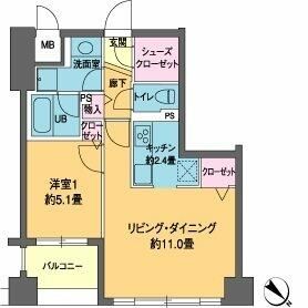 カスタリア茅場町の間取り