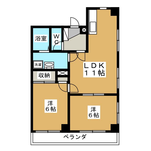 第２アーク山崎の間取り