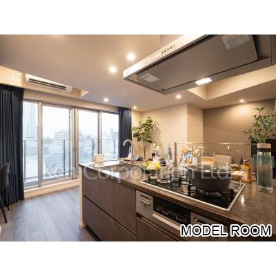 キッチン　同タイプ14階のお部屋を撮影。仕様が異なることがあります。