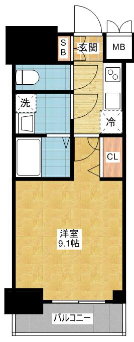 プレサンス錦通THE葵の間取り