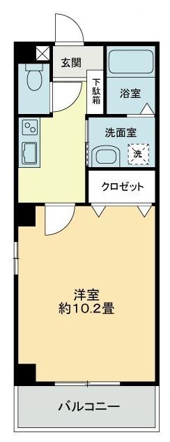 高松市松島町のマンションの間取り