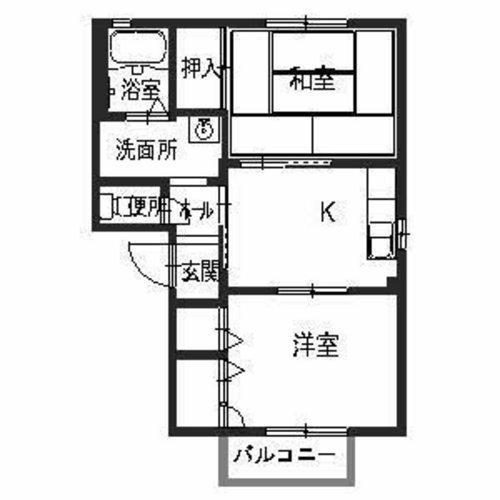 花水木タウン　Eの間取り