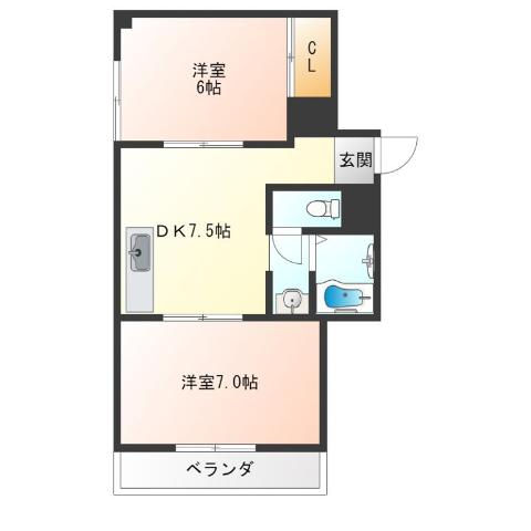 ラパンジール住吉大社の間取り