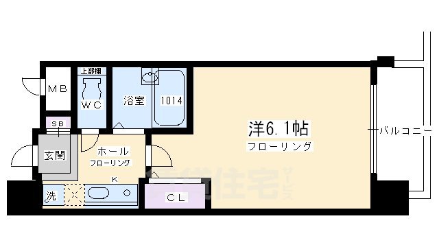 プレサンス京都四条烏丸の間取り