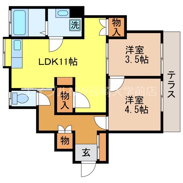 山添アパートの間取り