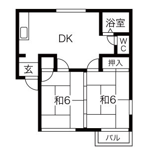 コーポカルテットの間取り