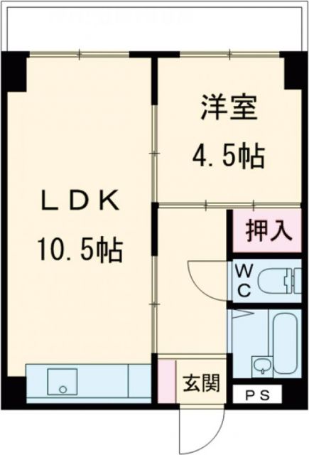 高砂市高砂町浜田町のマンションの間取り