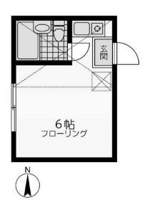 川崎市川崎区殿町のアパートの間取り